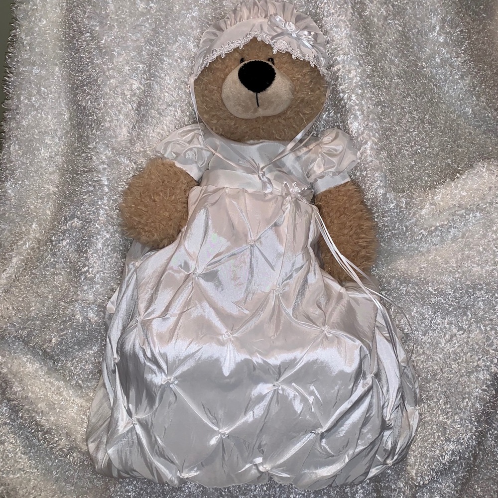 NWT BAPTISM-CHRISTENING GOWN WITH BONNET